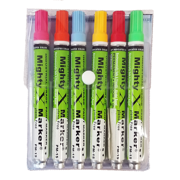 PM-15 Mighty-X-Marker Alcohol-Based Paint Marker - Box of 12 –  IndustrialMarkingPens
